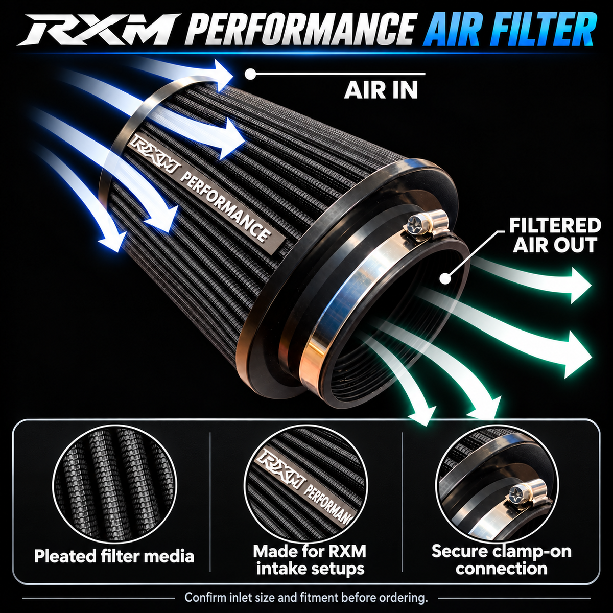 RXM CARBON FIBER INTAKE